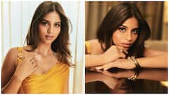 Golden Glam: Suhana Khan Turns Heads In Versace Gown; PICS