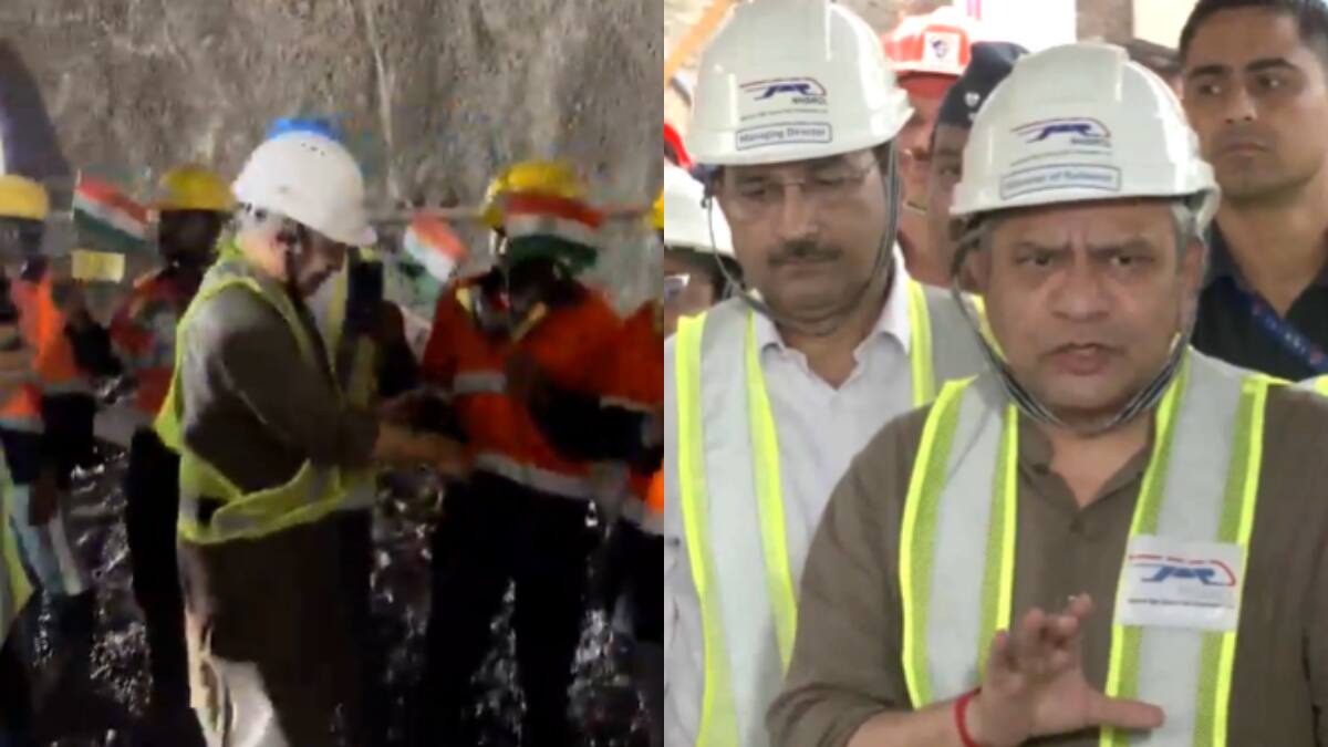 Mumbai-Ahmedabad Bullet Train Tunnel Breakthrough Achieved At Ghansoli, Vaishnaw Hails Milestone | WATCH