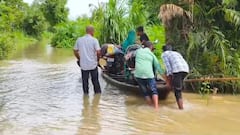 नारायणी नदी का जलस्तर बढ़ने से कुशीनगर के कई गांवों में बाढ़ का खतरा, ग्रामीणों की उड़ी नींद