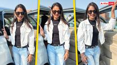 जीन्स, टॉप और आंखों पर काला चश्मा, महाकुंभ गर्ल मोनालिसा का स्टाइलिश अवतार, देखें तस्वीरें