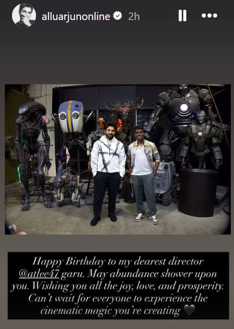 Allu Arjun Pens Heartfelt Birthday Wish For Director Atlee, Teases Their Sci-Fi Collaboration