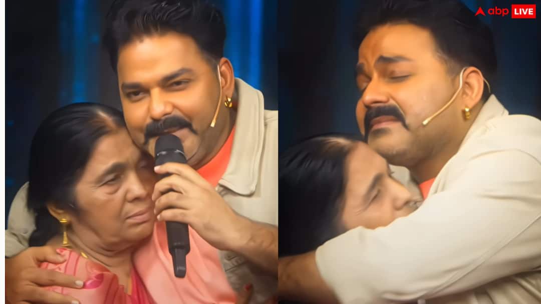 pawan singh and mother get emtional leaving rise and fall dhanshree verma emotional राइज एंड फॉल पर आईं पवन सिंह की मां, इमोशनल हुए भोजपुरी स्टार, धनश्री वर्मा भी लगी रोने
