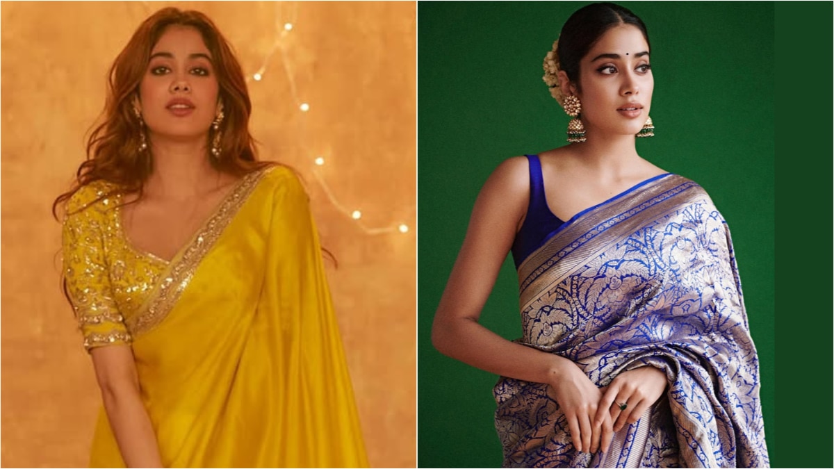 9 Days, 9 Colours Of Navratri: Janhvi Kapoor Inspired Sarees To Try This Festive Season