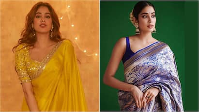 9 Days, 9 Colours Of Navratri: Janhvi Kapoor Inspired Sarees To Try This Festive Season
