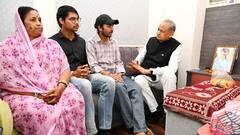 कन्हैयालाल के परिजनों से मिले अशोक गहलोत, NIA पर साधा निशाना, बोले- 'ओपन एंड शट केस में भी...'