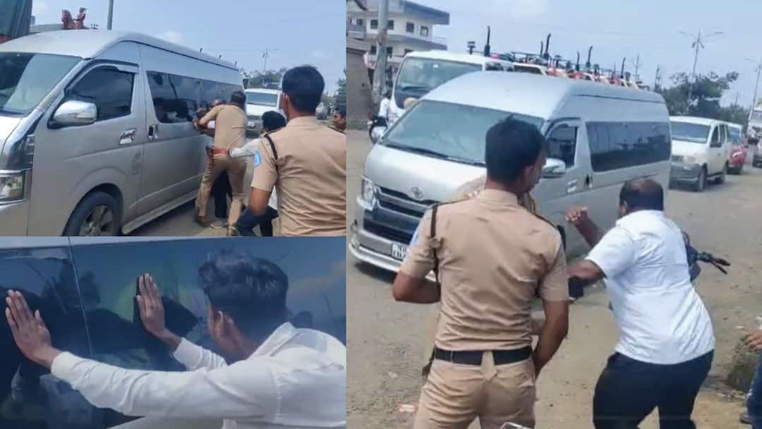 Maratha Andolak attack on Gunaratna Sadavarte car at Jalna Gunaratna Sadavarte Attack: मोठी बातमी: जालन्यात गुणरत्न सदावर्तेंच्या गाडीवर मराठा आंदोलकांचा हल्ला