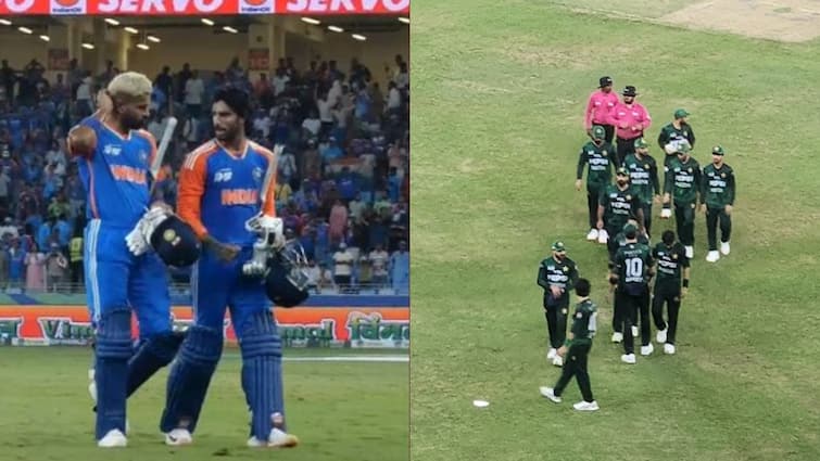 IND vs PAK: भारतीय खिलाड़ियों ने फिर पाकिस्तानियों से नहीं मिलाया हाथ, ‘गन सेलिब्रेशन’ का जीत से दिया जवाब