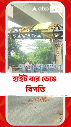 তারাতলা উড়ালপুলের হাইট বার ভেঙে বিপত্তি