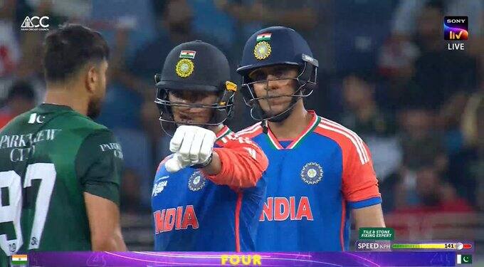 भारतीय फलंदाजीची सुरुवात जबरदस्त झाली. अभिषेक शर्मा आणि शुभमन गिल यांनी पाकिस्तानी गोलंदाजांचा चांगलाच समाचार घेतला.