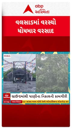 Valsad Rain : વસાડમાં વરસ્યો ધોધમાર વરસાદ, જુઓ શોર્ટ વીડિયો