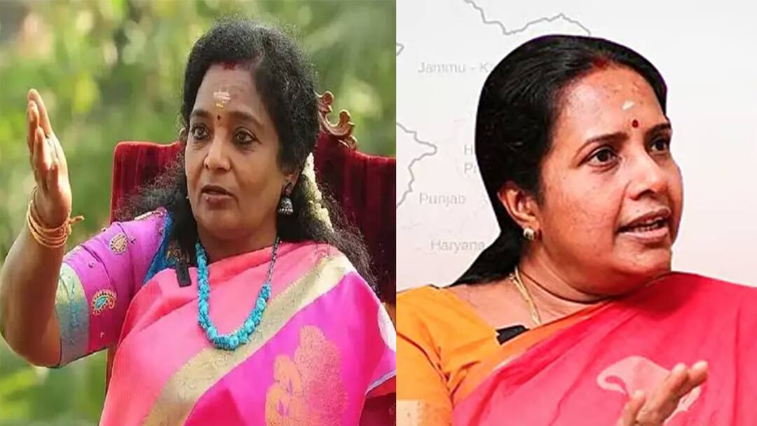 Vanathi Srinivasan Tamilisai Parapara talk! Will the fort be a lotus flower tnn வானதி சீனிவாசன் & தமிழிசை பரபர பேச்சு! கோட்டைக்கு தாமரை மலருமா?