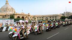 यूपी की सड़कों पर गूंजी नारी सुरक्षा की गूंज, 18 हजार महिला पुलिसकर्मियों ने निकाली बाइक रैली