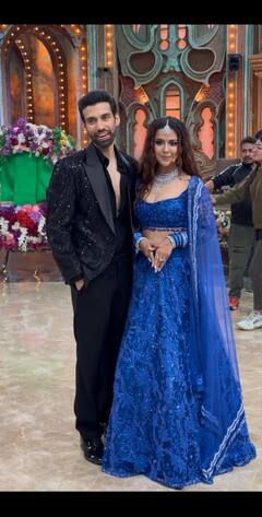 'पति पत्नी और पंगा' के सेट पर शुरू हुआ अविका-मिलिंद की शादी का जश्न, सामने आईं संगीत सेरेमनी की तस्वीरें