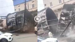 Video: बाल-बाल बच गए गुरु! जमीन पर गिरी पानी की टंकी, नीचे खड़ा था शख्स, लापरवाही भरा वीडियो वायरल