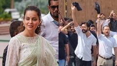 हिमाचल में लगे 'कंगना गो बैक' के नारे, दिखाए गए काले झंडे, कांग्रेस का विरोध प्रदर्शन