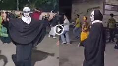 Video: गरबा में महिला ने पहना बुरका, किया चुड़ैल जैसा मेकअप, लोगों ने लगा दी क्लास, वीडियो वायरल