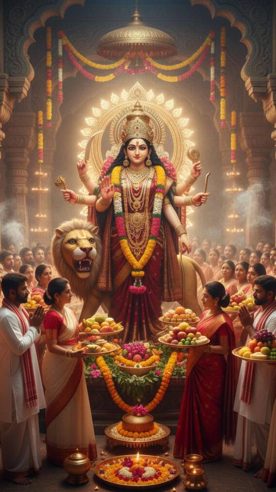 नवरात्रीत चुकूनही देवी दुर्गेला 'ही' फळं अर्पण करू नका!