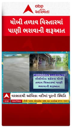 Bilimora Waterlogging: બીલીમોરાના ધોબી તળાવ વિસ્તારમાં પાણી ભરાવાની શરૂઆત
