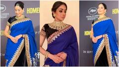 Janhvi Kapoor : శ్రీదేవి చీరలో జాన్వీ కపూర్.. 'హోంబౌండ్' మూవీ స్క్రీనింగ్ కోసం తల్లి చీరలో వచ్చిన బ్యూటీ