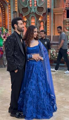 'पति पत्नी और पंगा' के सेट पर शुरू हुआ अविका-मिलिंद की शादी का जश्न, सामने आईं संगीत सेरेमनी की तस्वीरें