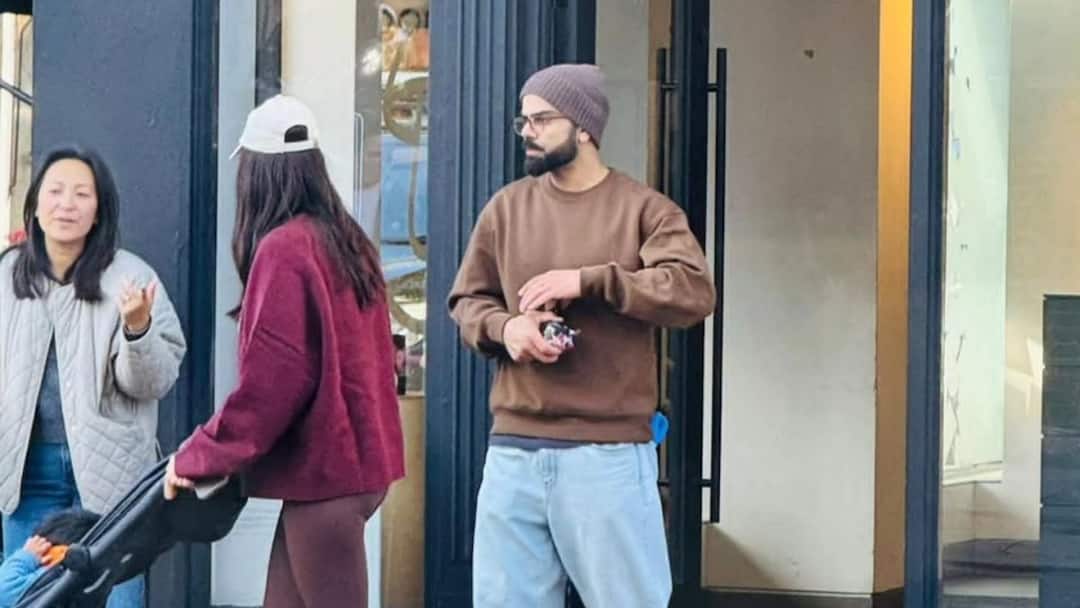Anushka Sharma & Virat Kohli Spotted In London With Son Akaay During Family Outing Anushka Sharma Virat Kohli Spotted London With Son Akaay photos Anushka Sharma & Virat Kohli Spotted In London With Son Akaay During Family Outing