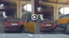 Video: उचित दूरी-बहुत जरूरी! आगे वाली कार पर चढ़ा दी गाड़ी, बाल-बाल पलटने से बची, वीडियो वायरल