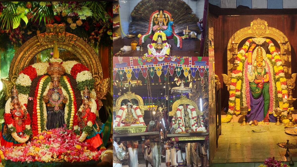 காஞ்சிபுரத்தில் நவராத்திரி திருவிழா களைகட்டியது! வரதராஜ பெருமாள், காமாட்சி அம்மன், படவேட்டம்மன் கோயில்களில் உற்சாகம்!