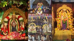 காஞ்சிபுரத்தில் நவராத்திரி திருவிழா களைகட்டியது! வரதராஜ பெருமாள், காமாட்சி அம்மன், படவேட்டம்மன் கோயில்களில் உற்சாகம்!