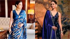 Shardiya Navratri Day 3: Bollywood Actresses Inpired Royal Blue Ethnic Outfits To Try