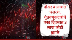 Share Market Today : गुंतवणूकदारांचं 3 लाख कोटींचं नुकसान, सेन्सेक्स 386 अंकांनी घसरला, सलग चौथ्या दिवशी शेअर बाजारात घसरण