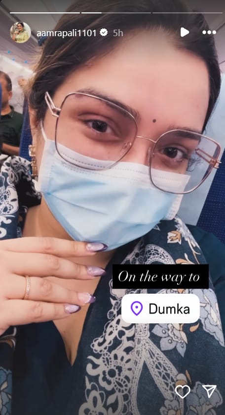 उफ्फ! आम्रपाली दुबे की बिंदी ने चुराया दिल, फ्लॉन्ट किया सादगीभरा लुक, वायरल हो रही क्यूट फोटो