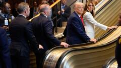 UN Escalator Stops As Trump, Melania Get On; Video Goes Viral
