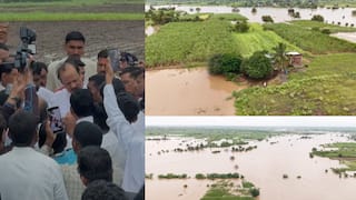 Ajit Pawar Solapur Rain: शेतकरी म्हणाले, दादा ओला दुष्काळ जाहीर करा, अजित पवार थांबवत म्हणाले, 'एक मिनिट...'