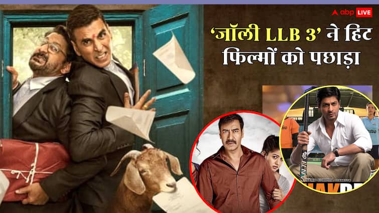 Jolly LLB 3 BO Collection Day 6: 'जॉली LLB 3' ने अक्षय कुमार का 17 साल पुराना रिकॉर्ड तोड़ा, चपेट में आई शाहरुख-अजय की भी हिट फिल्में