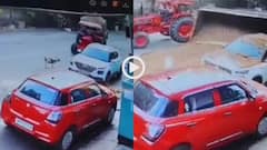 Video: भांग पीकर चला रहा था ट्रेक्टर! स्लाइड मार पलटा दी ट्रॉली, चपेट में आई कार, वीडियो वायरल