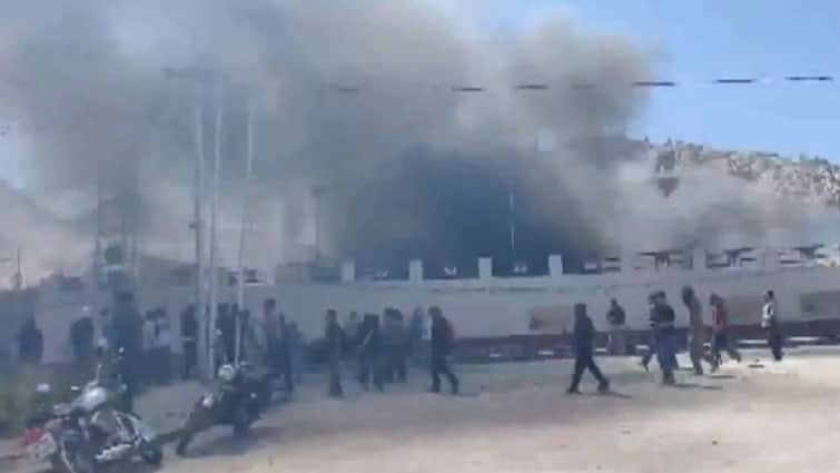 Massive Protest In Ladakh Over Statehood: People Clash With Police, BJP Office In Leh Set On Fire