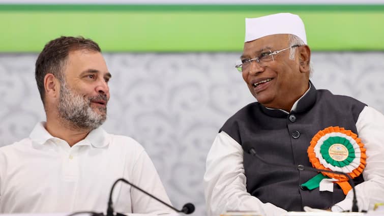 <div>CWC Resolution Slams Modi Govt Over US Tariffs, H-1B Visa Fee Hike, Gaza; Says Modi's 'Huglomacy' Backfired</div>