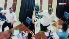 Video: पहले फेंकी फाइल, फिर बेल्ट निकाल टीचर ने BSA को उसी के ऑफिस में पीटा, सीतापुर का वीडियो वायरल