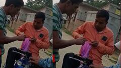 বীরভূমে কার্তুজ গুনছেন তৃণমূল কর্মী, ভিডিও ভাইরাল হতেই পলাতক!