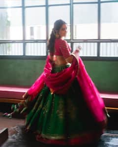 Raashii Khanna’s Traditional Look In Hot Pink & Green Lehenga Breaks The Internet, PICS