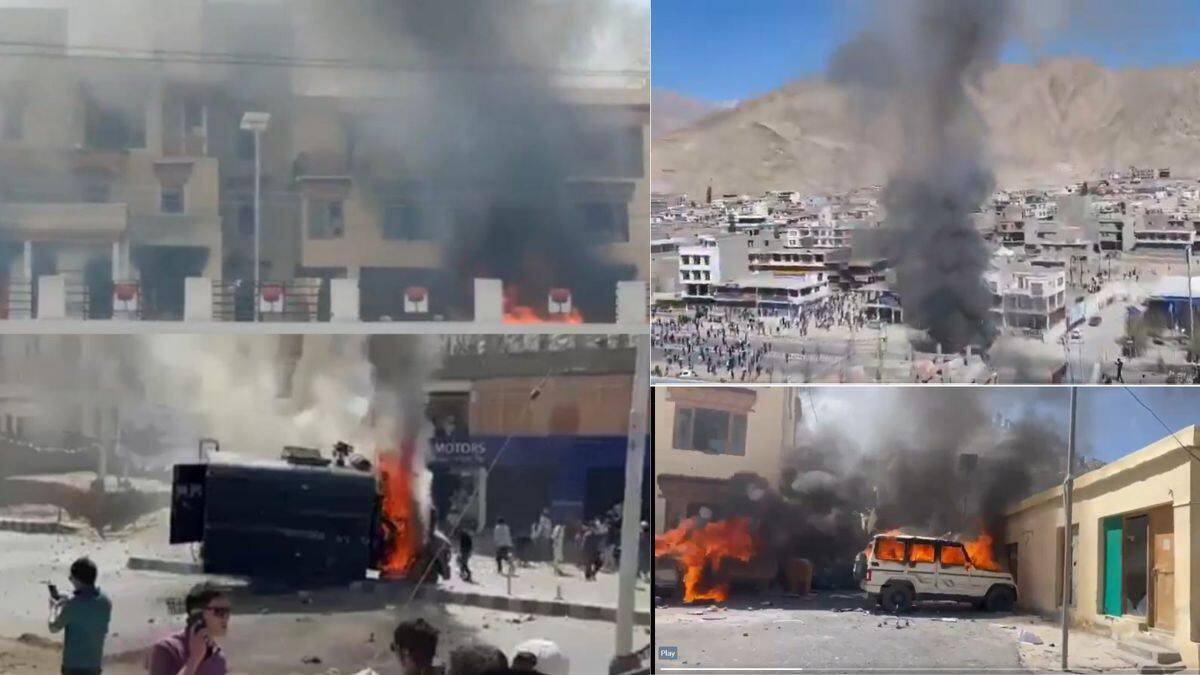 Ladakh Protest: லடாக்கில் GEN Z வன்முறை.. 4 பேர் பலி, 60 பேர் காயம், ஊரடங்கு உத்தரவு - பற்றி எரிந்த பாஜக அலுவலகம்