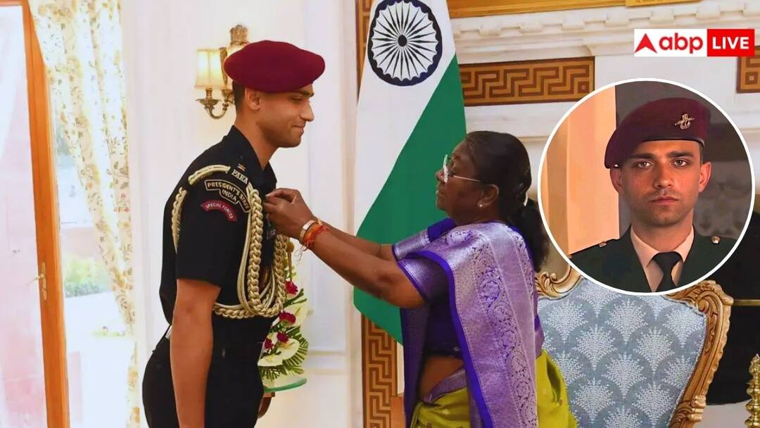 Major Rishabh Singh Sambyal who provides security to President Murmu is going viral on social media सोशल मीडिया पर जमकर वायरल हो रहे मेजर ऋषभ सिंह संब्याल, राष्ट्रपति मुर्मू की करते हैं सुरक्षा; लुक देखकर हो जाएंगे फैन