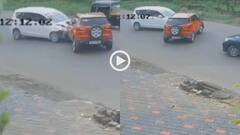 Video: सड़क पर भिड़ गईं दो कारें, लेकिन गलती किसकी? ध्यान से देखने पर आएगा समझ, वीडियो वायरल