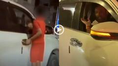 Video: 9 साल के बेटे को कार से बाहर लटकाया, पुलिस ने पूछा तो बोला- मस्ती कर रहा था, वीडियो वायरल