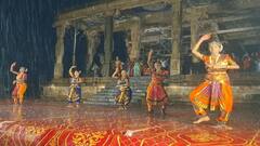 காற்றானால் என்ன? கனமழையானால் என்ன? நாட்டியத்தை நிறுத்தாமல் ஆடிய நடன கலைஞர்கள்: எங்கு தெரியுங்களா?