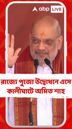 রাজ্যে পুজো উদ্বোধনে এসে কালীঘাটে অমিত শাহ