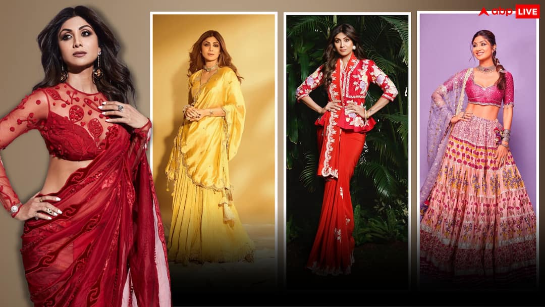 करवा चौथ पर दिखना है सबसे हटके तो, ट्राई करें शिल्पा शेट्टी के ये लुक्स