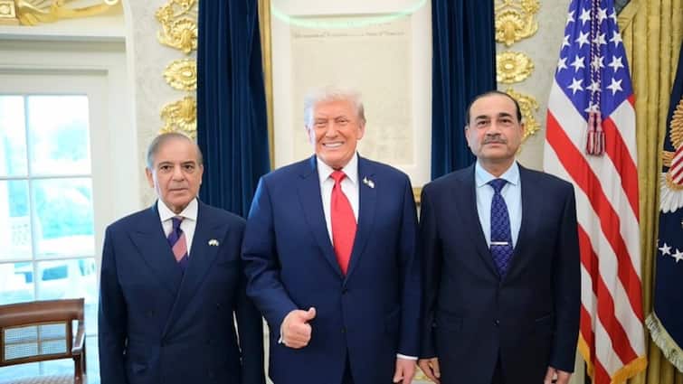 <div>Trump Meets Pak PM Sharif, Army Chief Munir At White House, Calls Them 'Great Leaders'</div>