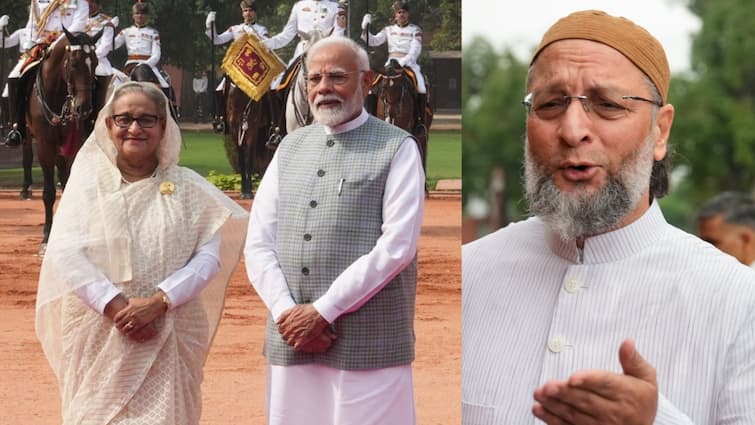 <div>'Sister From Bangladesh Sitting In Delhi': Owaisi's Sheikh Hasina Jibe At PM Modi Amid Bihar Infiltrators Row</div>