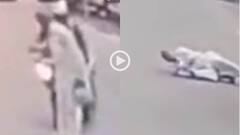 Video: सड़क पार कर रहे बुजुर्ग को तेज रफ्तार बाइकर ने मारी जोरदार टक्कर, भयावह नजारा सीसीटीवी में कैद